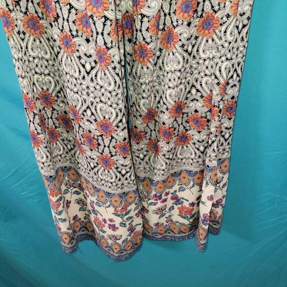 Angie Womens Boho Print Wide Leg Pants Size S Rayon - Picture 10 of 10